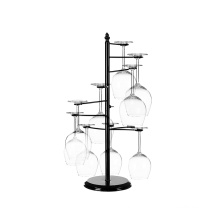 Countertop Black Hanging metal Wine Glass Rack